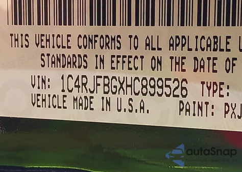 2017 Jeep Grand Cherokee Limited 4X4 из США, поврежденный, VIN 1C4RJFBGXHC899526